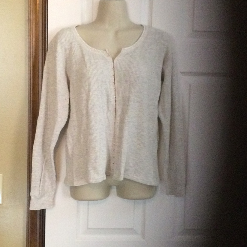 Light Grey thermal crop top